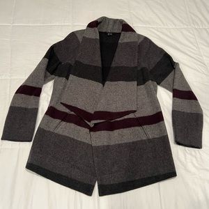 THEORY striped women’s cardigan